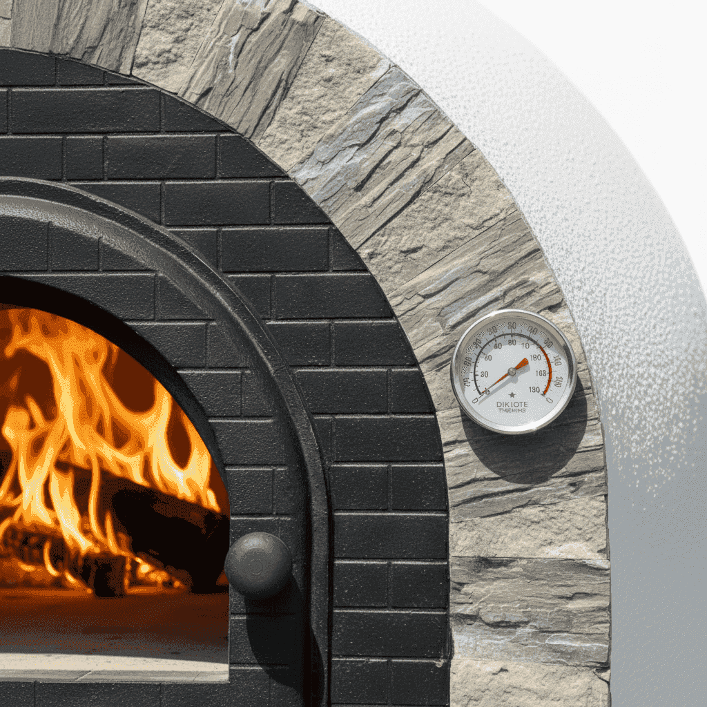 Thermometer 30cm voor Steenoven - Stookrijk